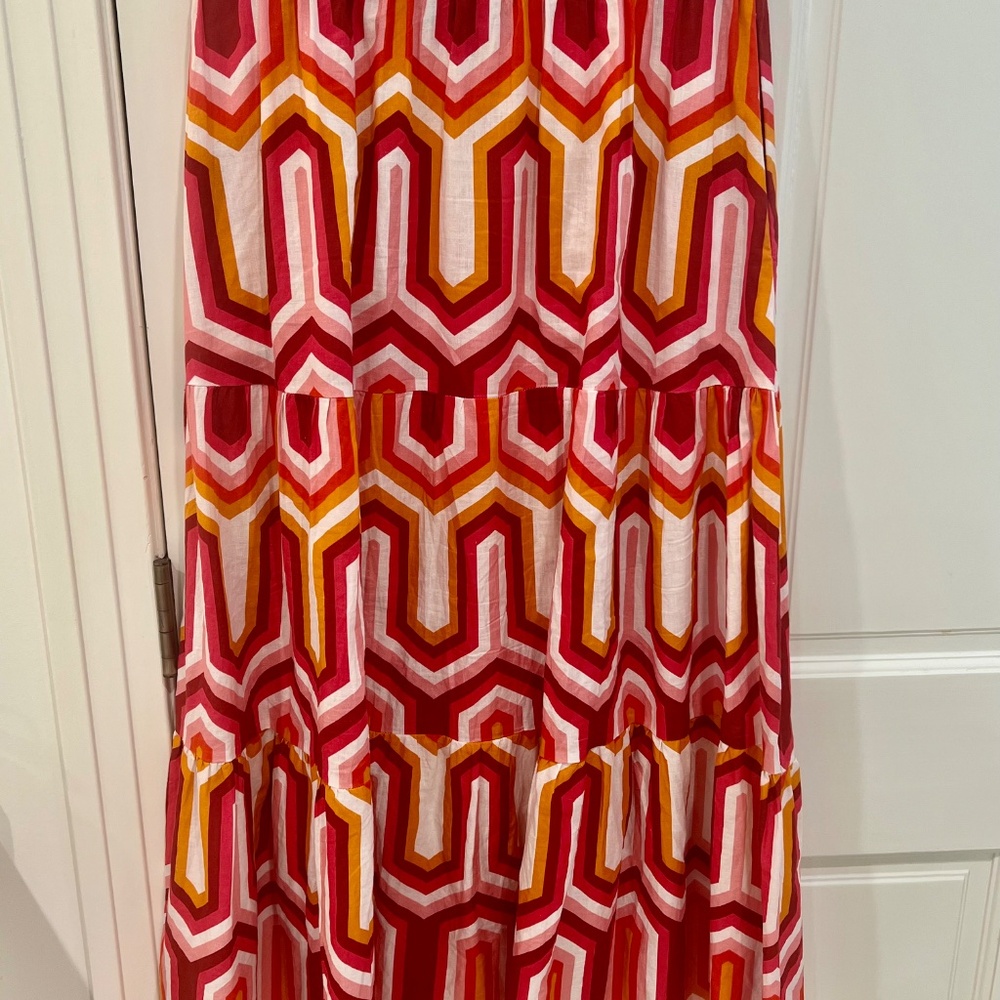 Lesley Evers CLAUDIA maxi skirt Corinth Pink, Sz S - Picture 3 of 5